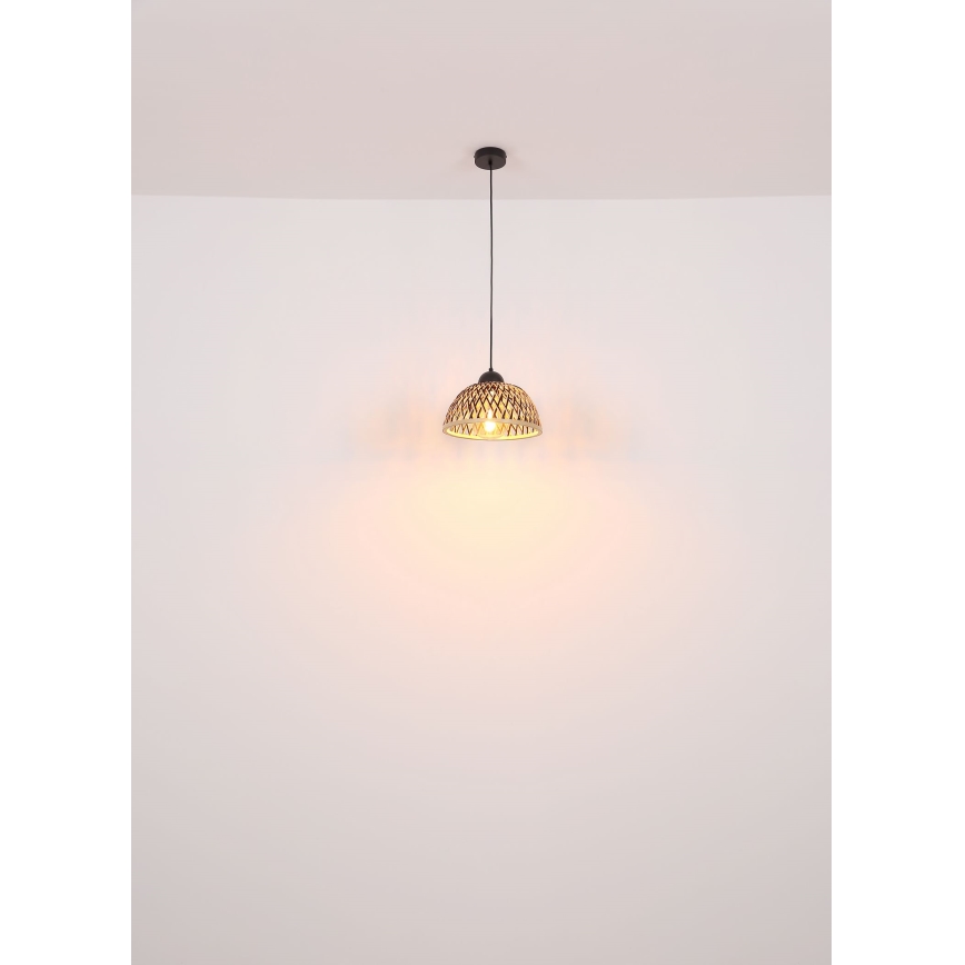 Globo - Żyrandol na lince 1xE27/15W/230V bambus