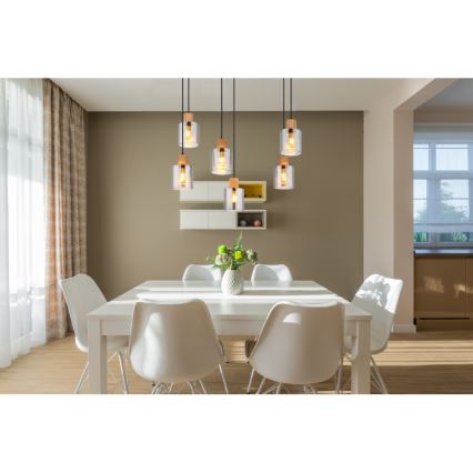 Globo - Żyrandol na lince 6xE27/25W/230V