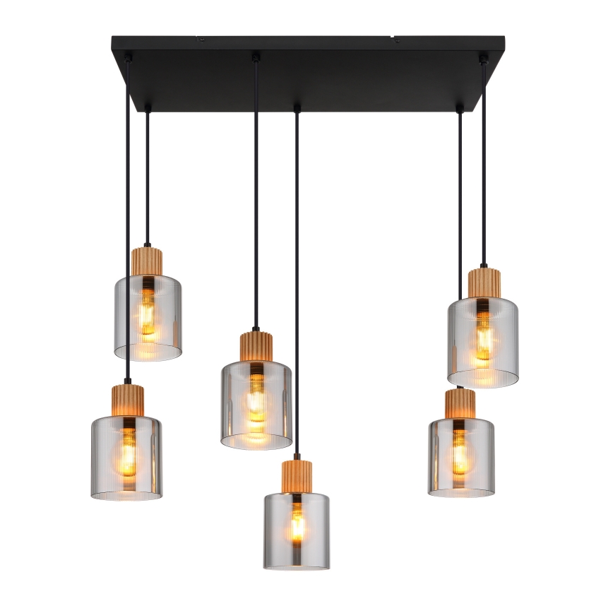 Globo - Żyrandol na lince 6xE27/25W/230V