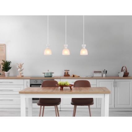 Globo - Żyrandol na lince 3xE14/40W/230V biały