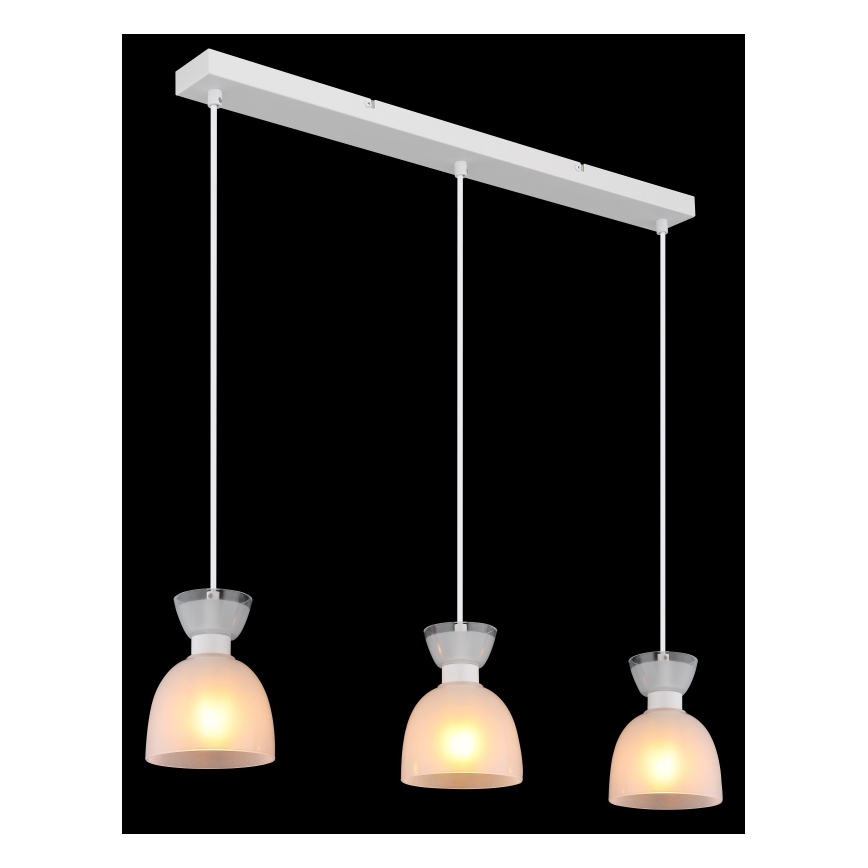 Globo - Żyrandol na lince 3xE14/40W/230V biały