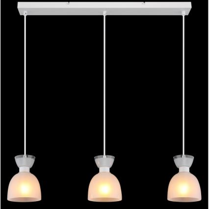Globo - Żyrandol na lince 3xE14/40W/230V biały
