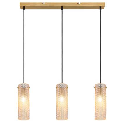 Globo - Żyrandol na lince 3xE14/40W/230V złoty