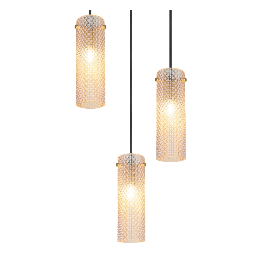 Globo - Żyrandol na lince 3xE14/40W/230V złoty
