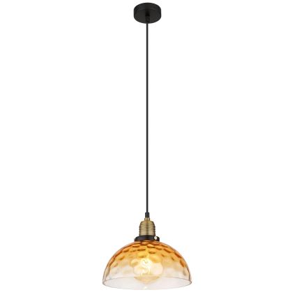 Globo - Żyrandol na lince 1xE27/60W/230V śr. 25 cm pomarańczowy