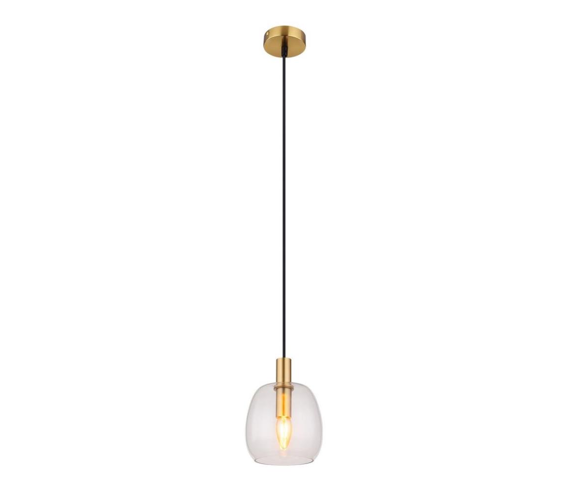 Globo 15789HM - Żyrandol na lince GARRI 1xE14/40W/230V śr. 16 cm mosiądz
