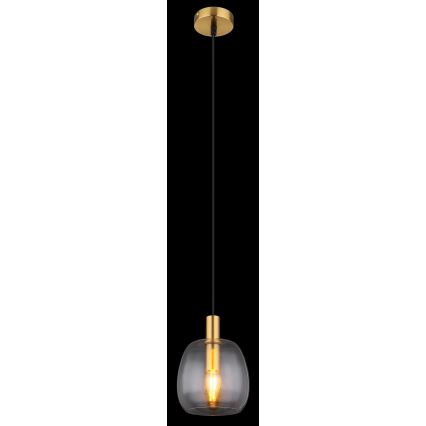 Globo - Żyrandol na lince 1xE14/40W/230V śr. 16 cm mosiądz