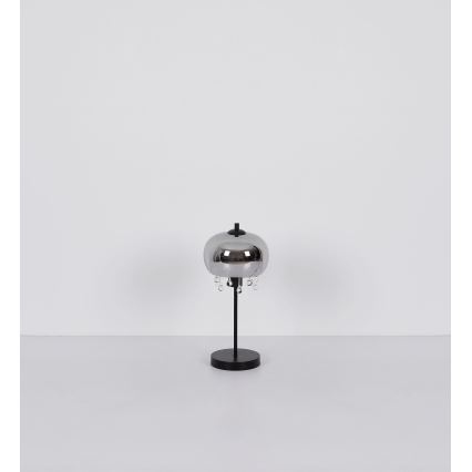 Globo - Lampa stołowa 1xE27/6W/230V śr. 21 cm czarna