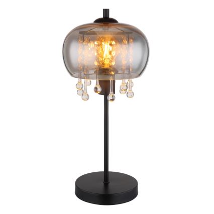 Globo - Lampa stołowa 1xE27/6W/230V śr. 21 cm czarna