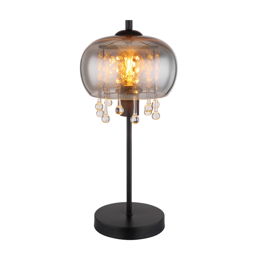 Globo - Lampa stołowa 1xE27/6W/230V śr. 21 cm czarna