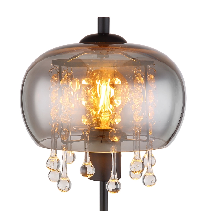 Globo - Lampa stołowa 1xE27/6W/230V śr. 21 cm czarna