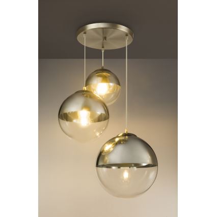 Globo - Żyrandol na lince 3xE27/40W/230V śr. 51 cm