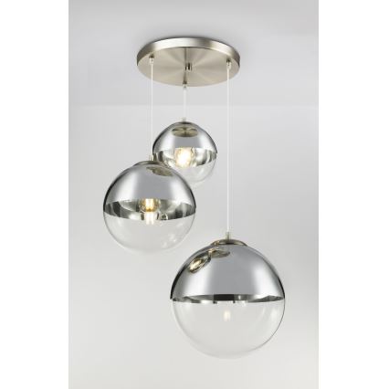 Globo - Żyrandol na lince 3xE27/40W/230V śr. 51 cm