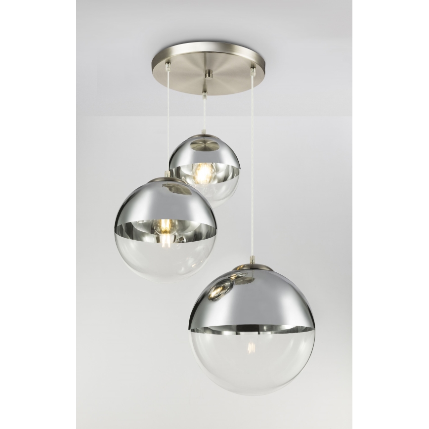 Globo - Żyrandol na lince 3xE27/40W/230V śr. 51 cm