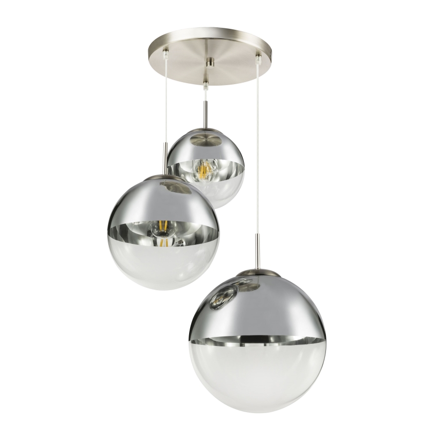 Globo - Żyrandol na lince 3xE27/40W/230V śr. 51 cm