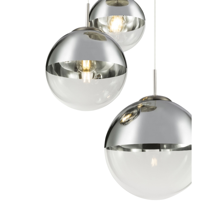 Globo - Żyrandol na lince 3xE27/40W/230V śr. 51 cm