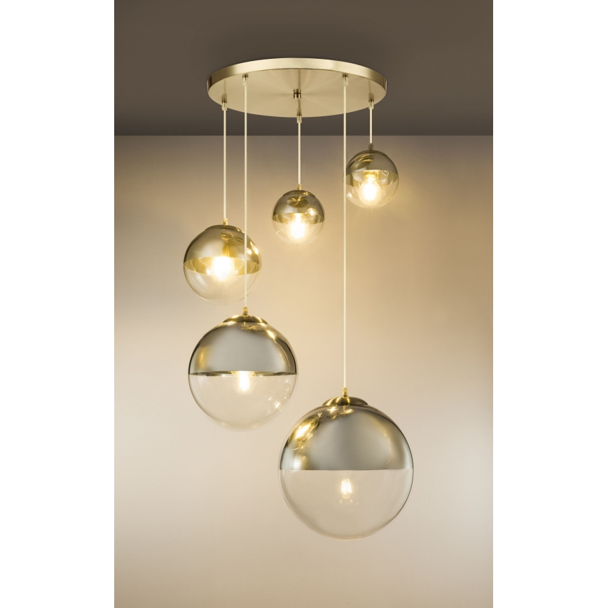 Globo - Żyrandol na lince 5xE27/60W/230V śr. 65 cm