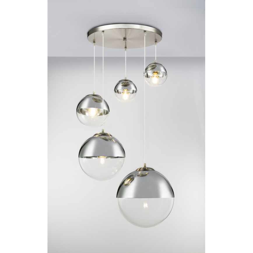 Globo - Żyrandol na lince 5xE27/60W/230V śr. 65 cm