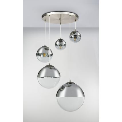 Globo - Żyrandol na lince 5xE27/60W/230V śr. 65 cm