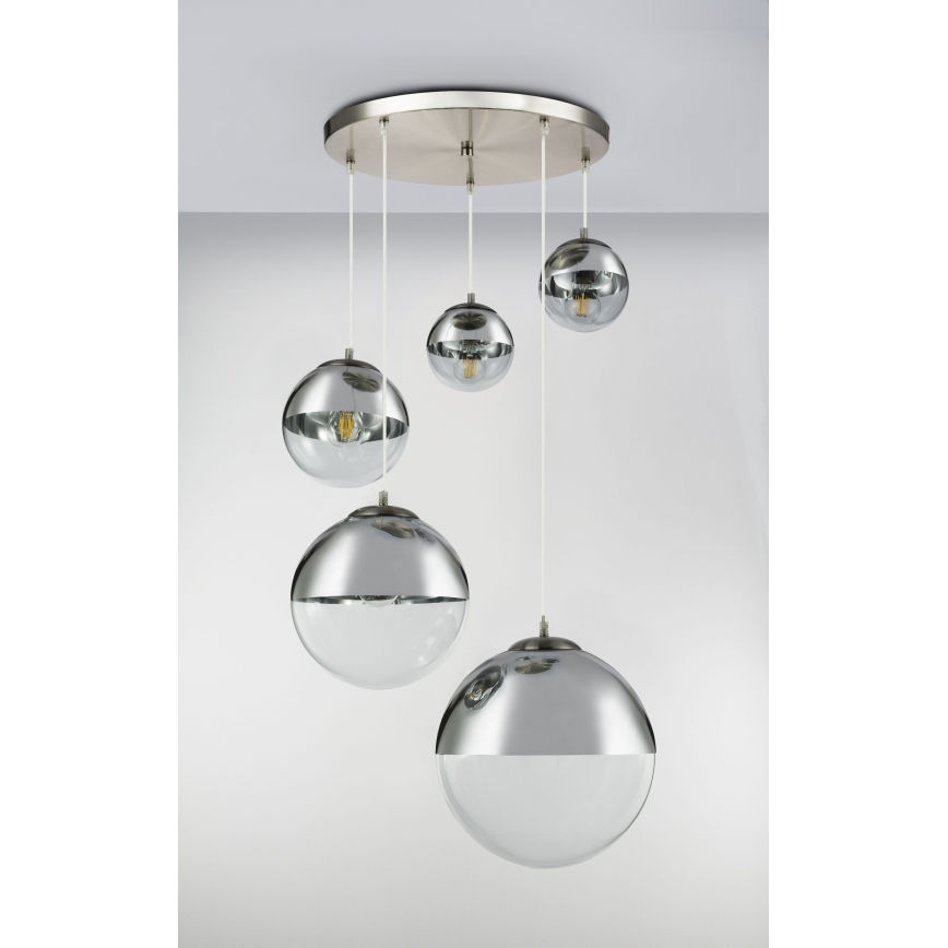 Globo - Żyrandol na lince 5xE27/60W/230V śr. 65 cm