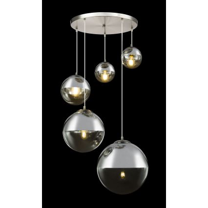 Globo - Żyrandol na lince 5xE27/60W/230V śr. 65 cm