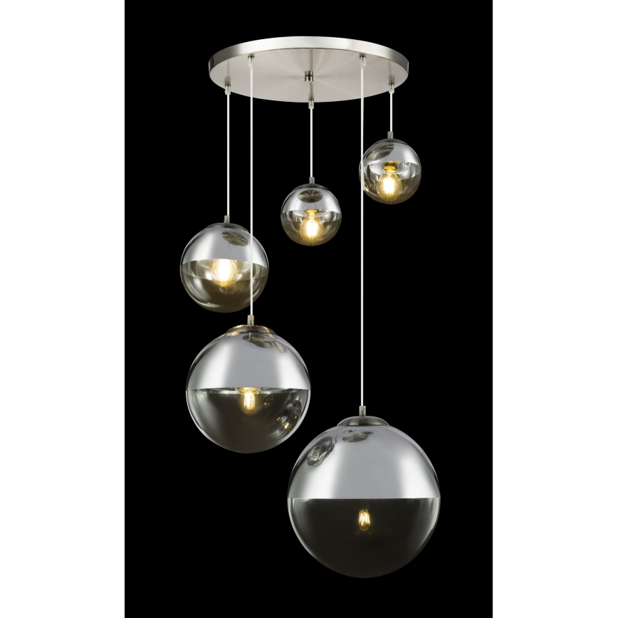 Globo - Żyrandol na lince 5xE27/60W/230V śr. 65 cm