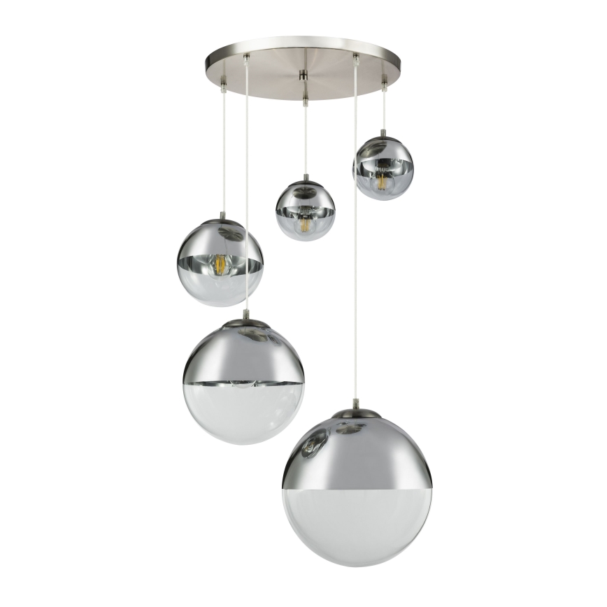 Globo - Żyrandol na lince 5xE27/60W/230V śr. 65 cm