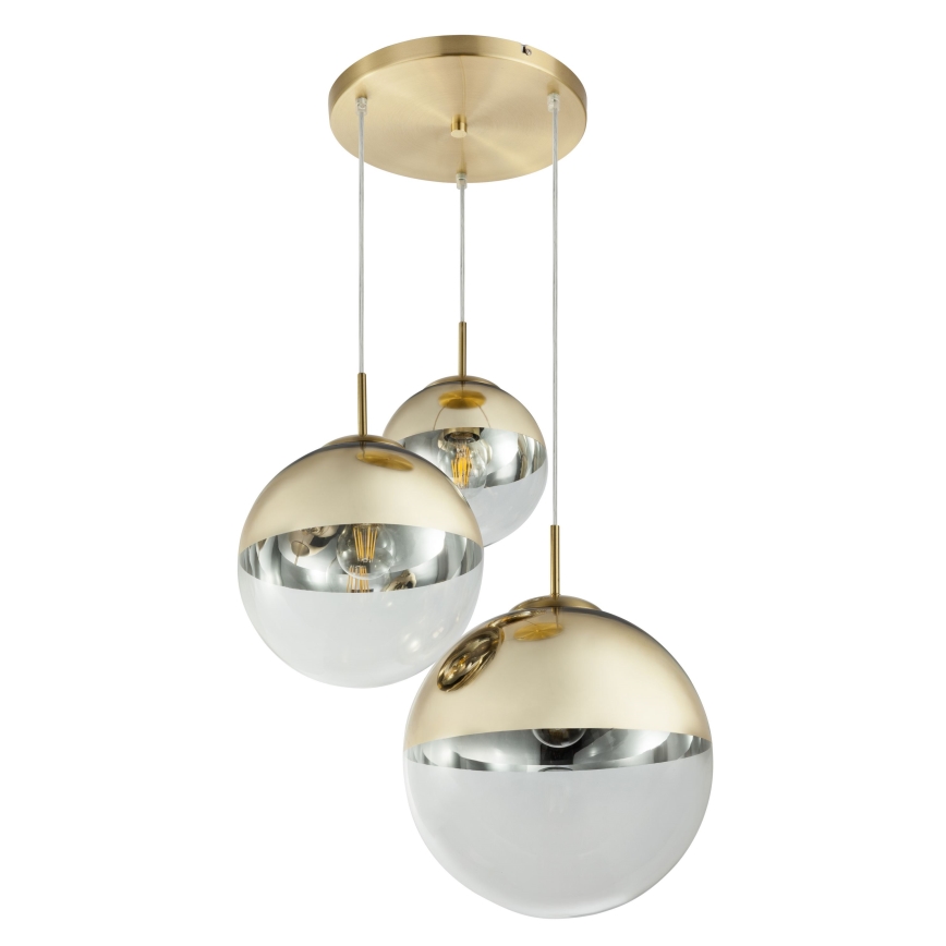 Globo - Żyrandol na lince 3xE27/40W/230V śr. 51 cm