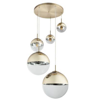 Globo - Żyrandol na lince 5xE27/40W/230V śr. 65 cm