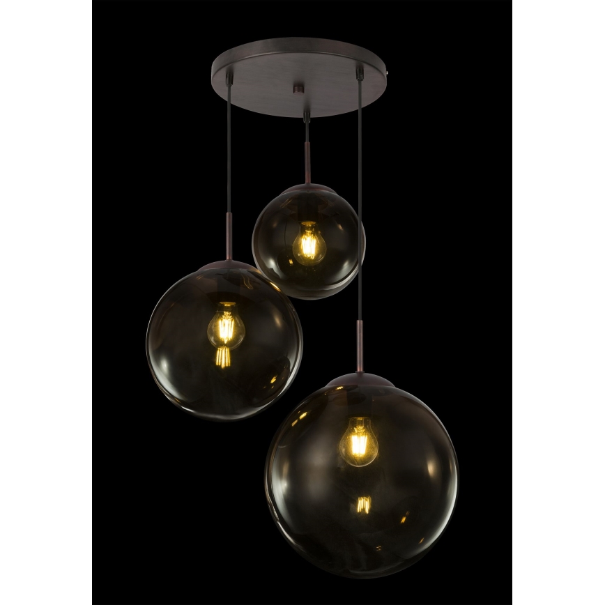 Globo - Żyrandol na lince 3xE27/40W/230V śr. 51 cm