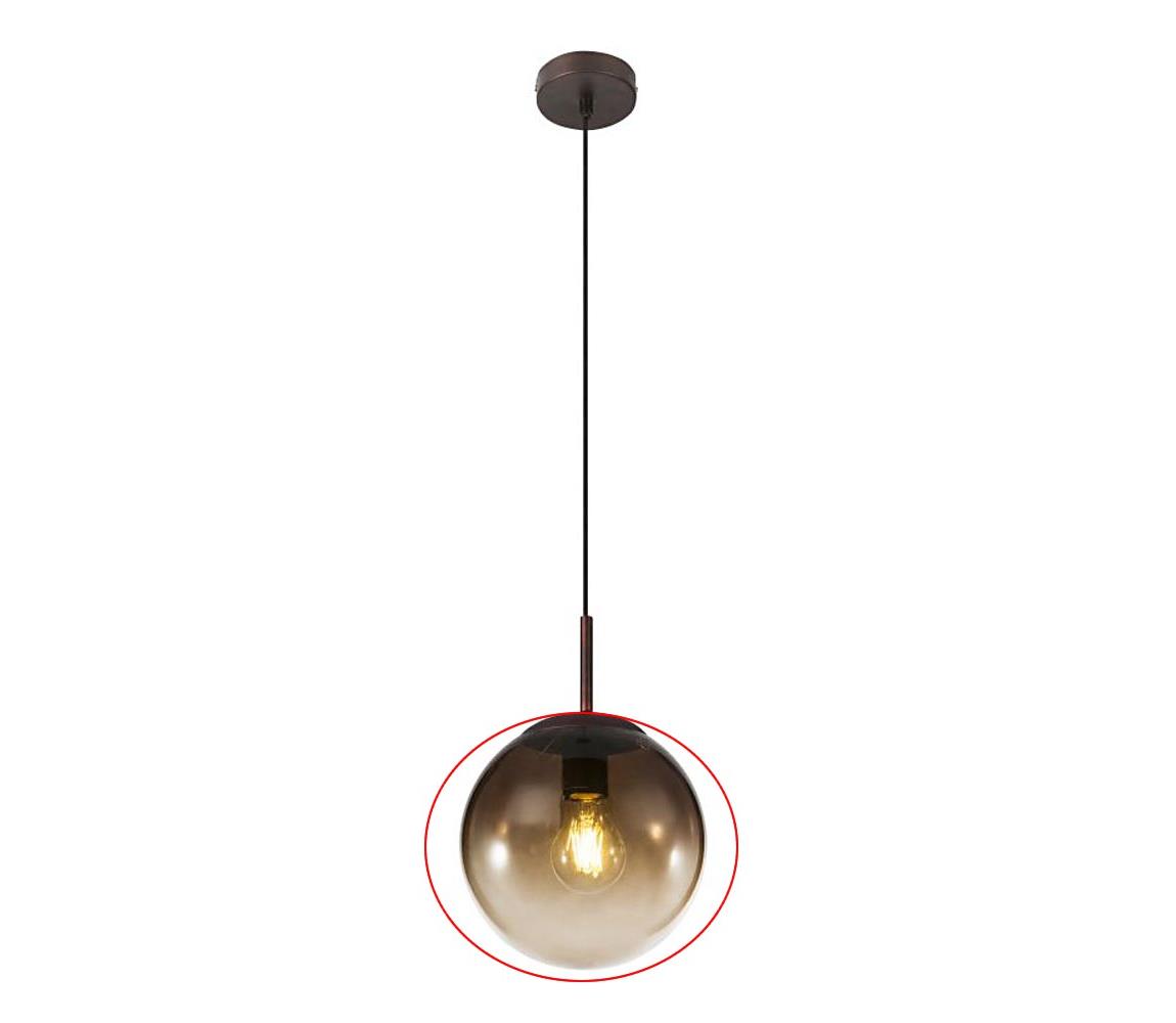 Globo 15865-5G2 - Zamienny klosz VARUS, Ø 20 cm, przydymiony brąz