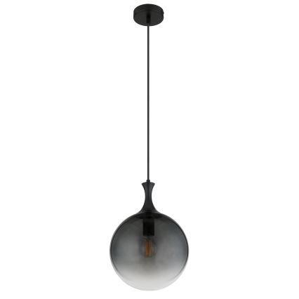 Globo - Żyrandol na lince 1xE27/10W/230V śr. 25 cm czarny