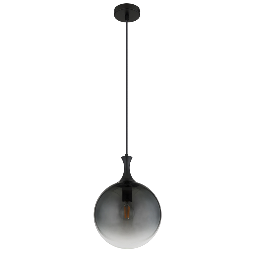 Globo - Żyrandol na lince 1xE27/10W/230V śr. 25 cm czarny