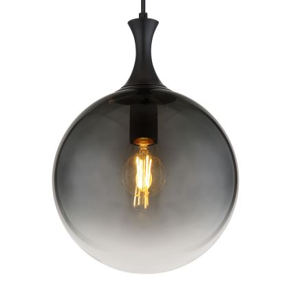 Globo - Żyrandol na lince 1xE27/10W/230V śr. 25 cm czarny
