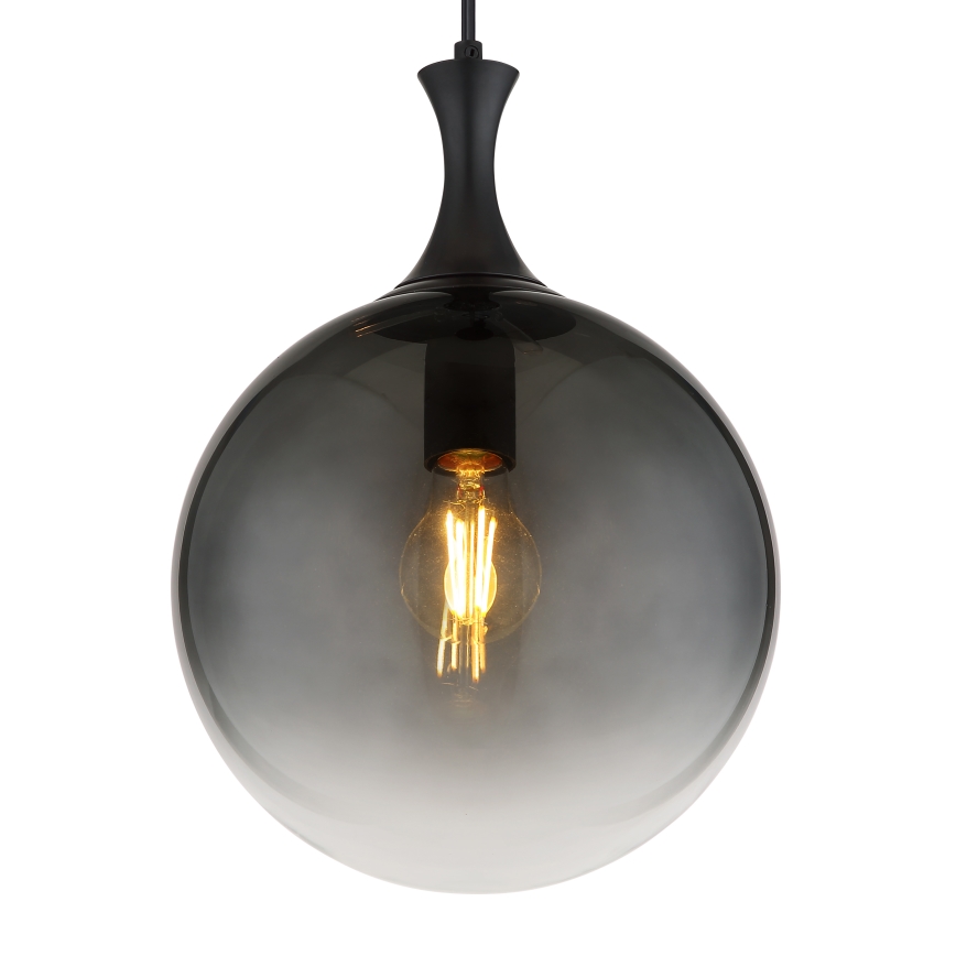 Globo - Żyrandol na lince 1xE27/10W/230V śr. 25 cm czarny
