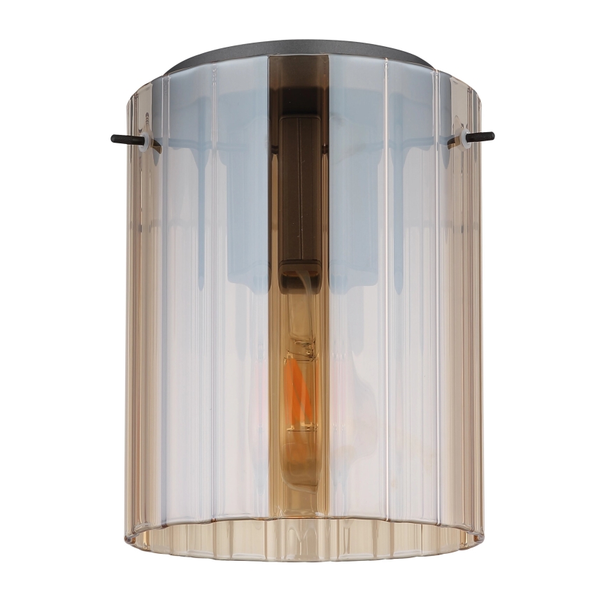 Globo - Lampa sufitowa 1xE27/40W/230V śr. 18 cm brązowa
