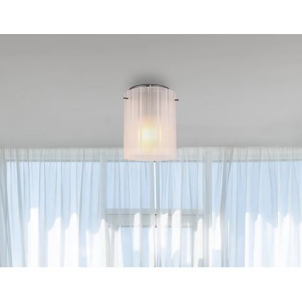 Globo - Lampa sufitowa 1xE27/40W/230V śr. 18 cm biała