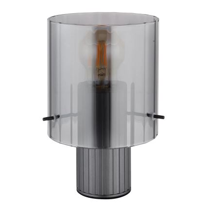 Globo - Lampa stołowa 1xE27/40W/230V śr. 14 cm szara