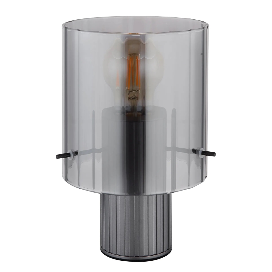 Globo - Lampa stołowa 1xE27/40W/230V śr. 14 cm szara