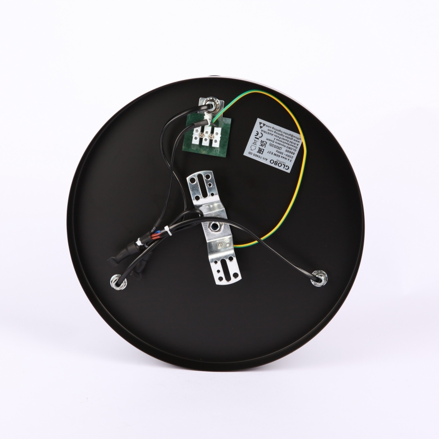 Globo - Żyrandol natynkowy 3xE27/40W/230V śr. 40,5 cm czarny
