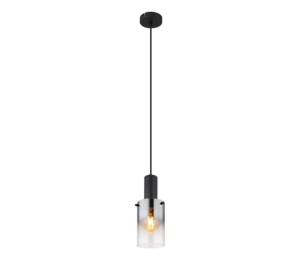 Globo 15907H - Żyrandol na lince FLORENTINA 1xE27/40W/230V śr. 12,5 cm czarny