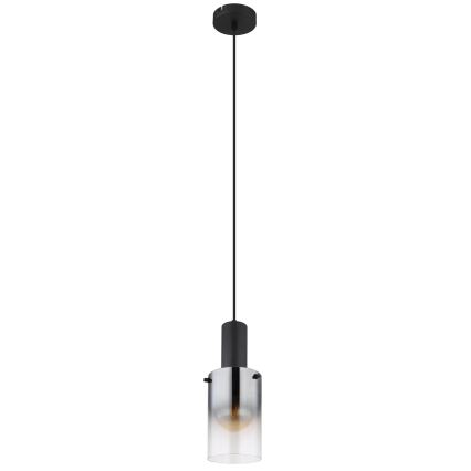 Globo - Żyrandol na lince 1xE27/40W/230V śr. 12,5 cm czarny