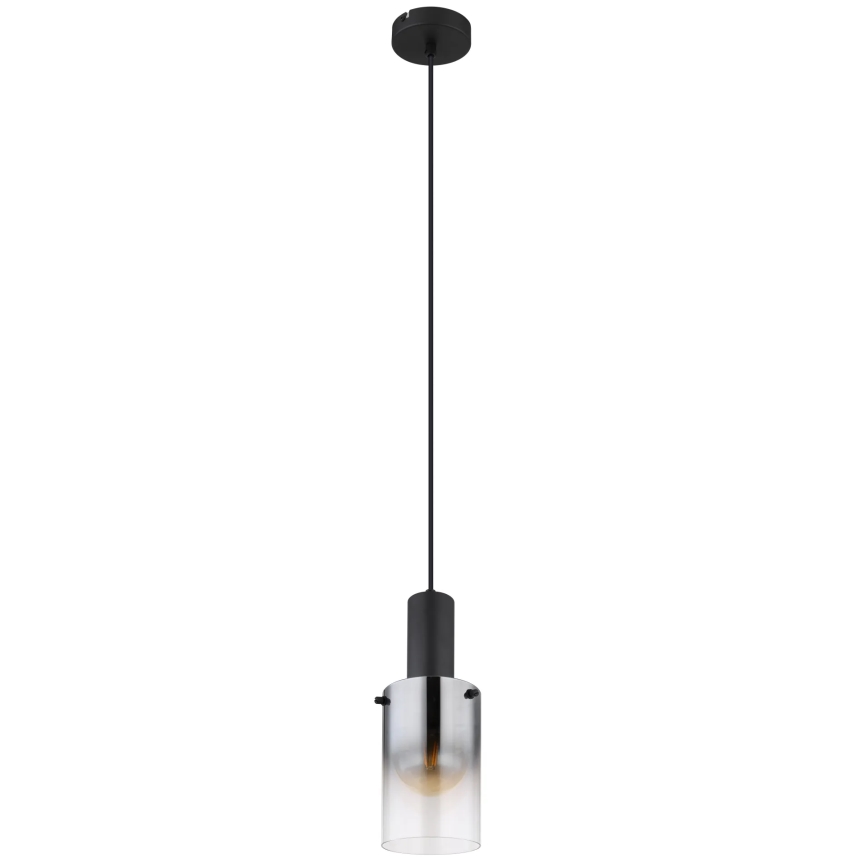 Globo - Żyrandol na lince 1xE27/40W/230V śr. 12,5 cm czarny
