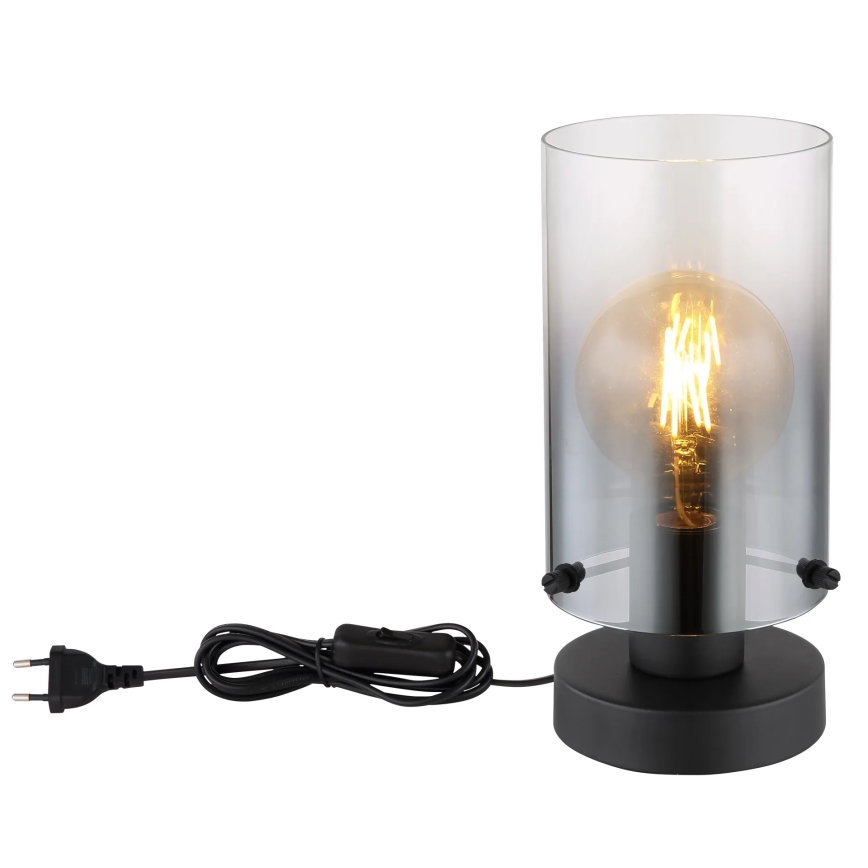 Globo - Lampa stołowa 1xE27/40W/230V śr. 12,5 cm czarna