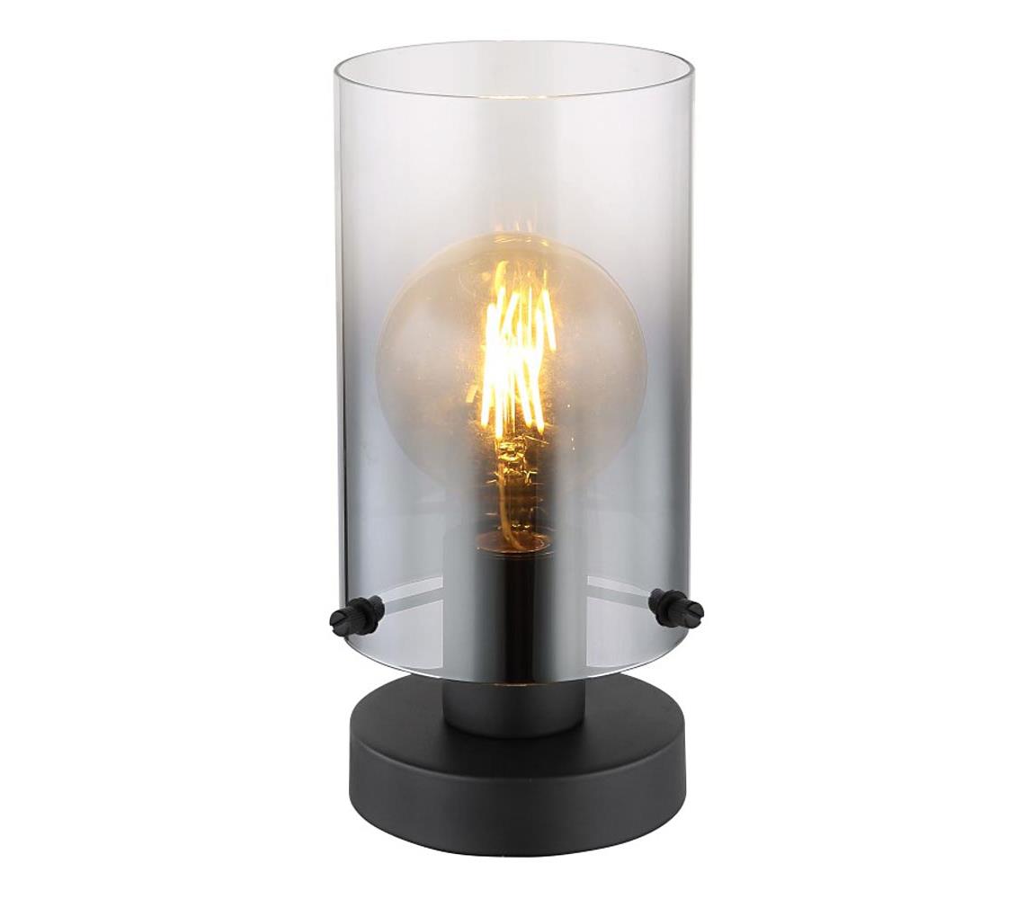 Globo 15907T - Lampa stołowa FLORENTINA 1xE27/40W/230V śr. 12,5 cm czarna