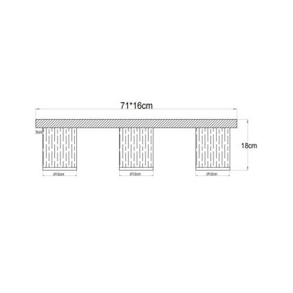 Globo - Lampa sufitowa 3xE27/40W/230V
