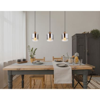 Globo - Żyrandol na linkach 3xE27/60W/230V