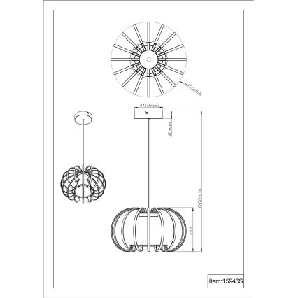 Globo - ściemnialna lampa wisząca LED na przewodzie LED/40W/230V 3000K