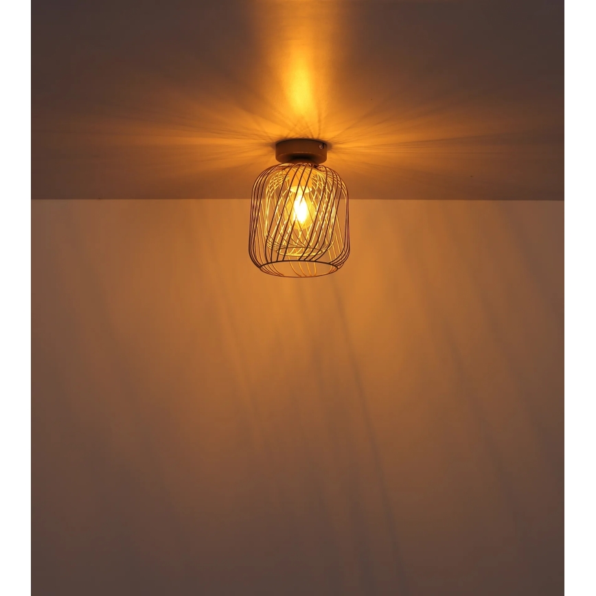 Globo - Lampa sufitowa 1xE27/40W/230V Ø 18 cm beżowo-biała
