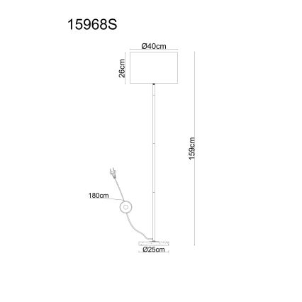 Globo - Lampa stojąca 1xE27/60W/230V
